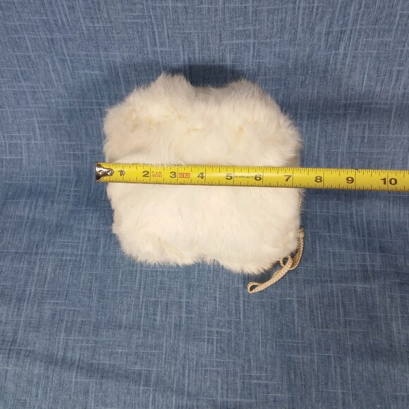 1950's White Rabbit Fur Children's Muff - Picture 5 of 6